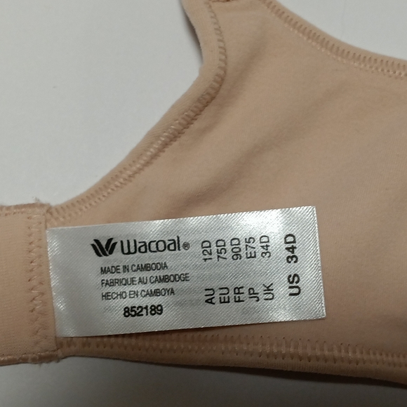 Wacoal How Perfect Wire Free T-shirt Bra Rose Dust, New Without Tag - Picture 9 of 16